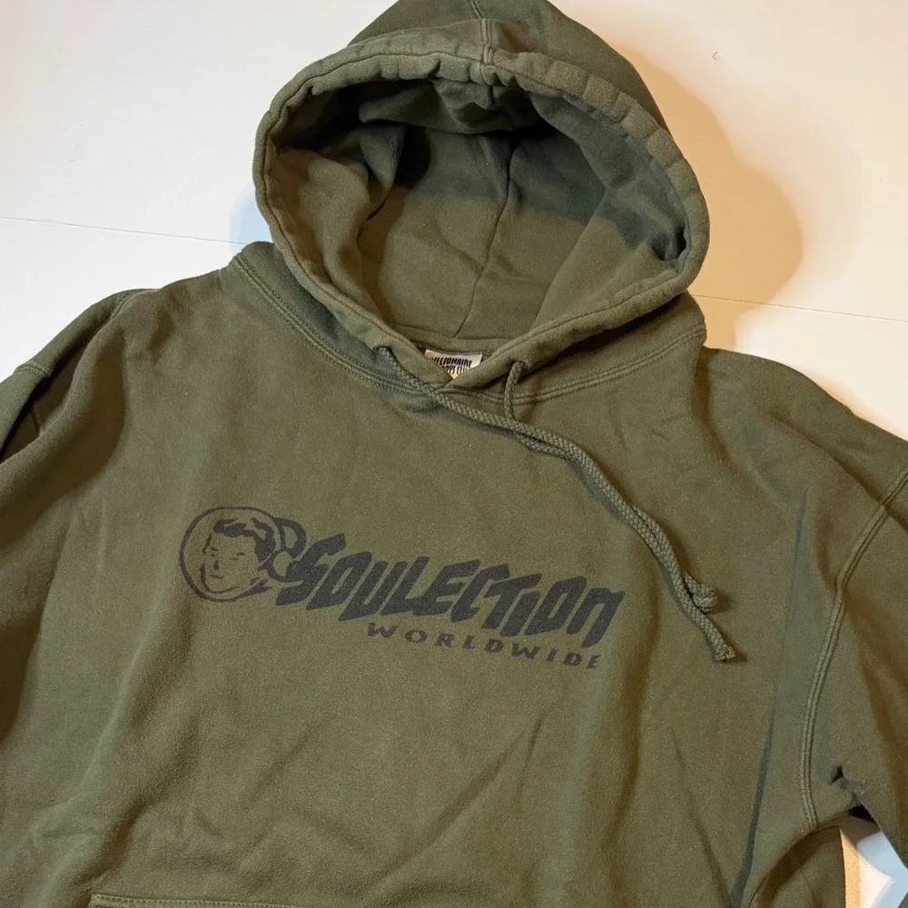 Billionaire Boys Club x Soulection 2018 Worldwide Hoodie Olive Green size XL BBC
